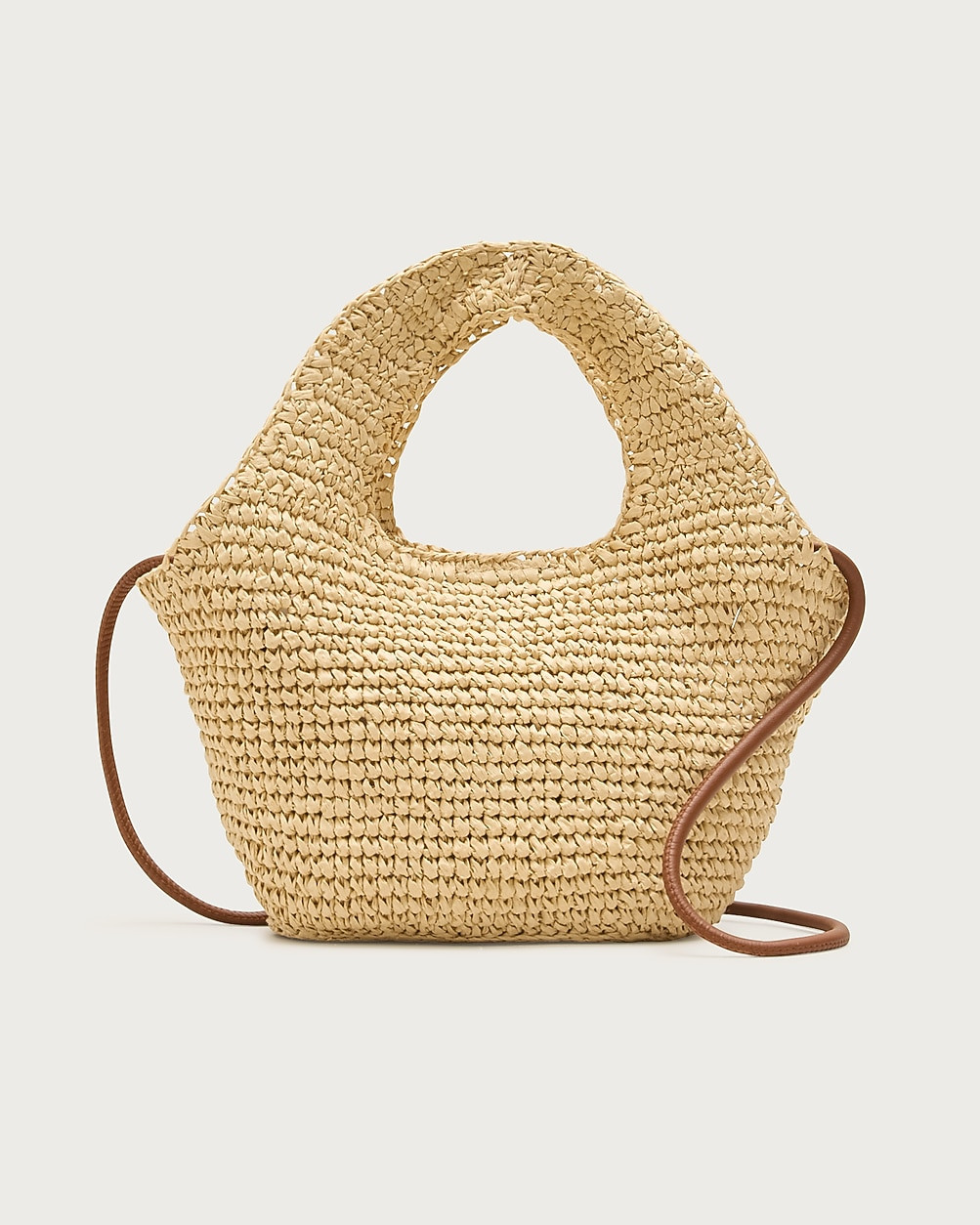 Small handknotted straw tote | J. Crew US