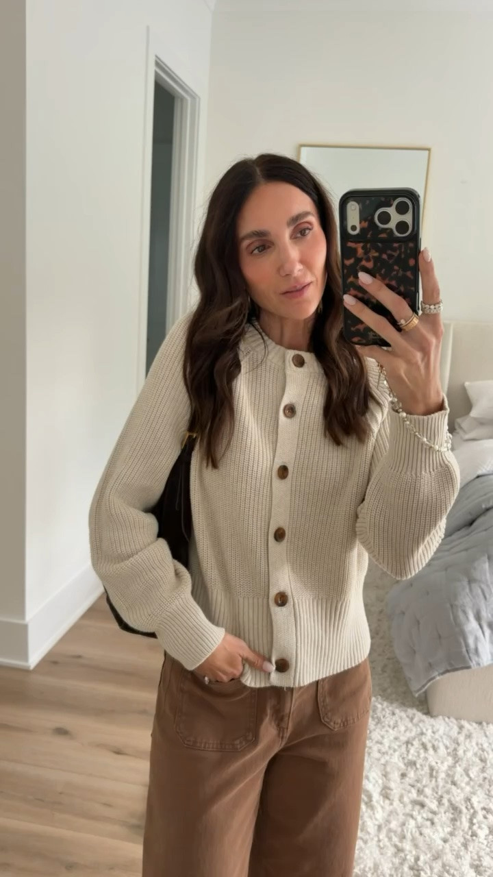 I'm in size S in cardigan and 2 in jeans.

#LTKootd #LTKOver40