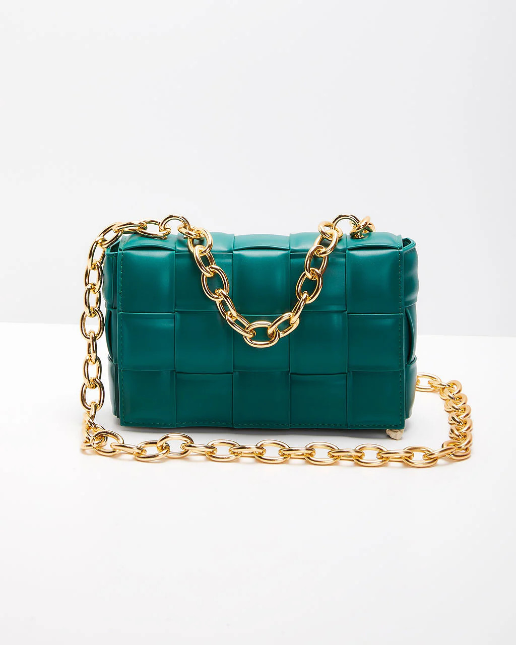 Desire Padded Woven Chain Handbag | VICI