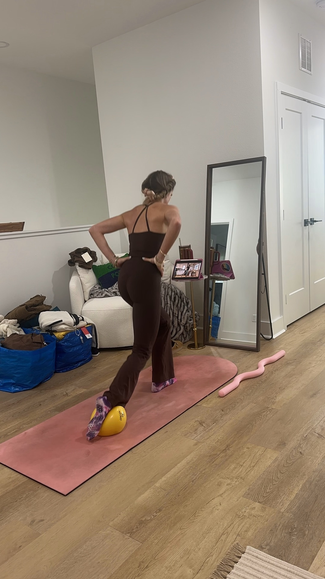 Amazon size XS OMKAGI 2 Piece Workout Sets for Women Padded Tank Tops Flare Leggings Pilates Outfits

My workout and workout gear for my daily workout. I take pilates classes from @lexfish on Instagram she has a whole online platform and membership! Most of my pilates gear and tools are from Bala. Bala use code SLOANE15. 
#workoutgear #workoutwear #pilates #ootd #outfit #athleticwear #athleticoutfit #bikershorts #sportsbra #pilatesoutfit #athleisure #bala #pilatesworkout #pilateslovers #pilatestiktok #balabangles

#LTKFindsUnder100 #LTKActive #LTKSaleAlert