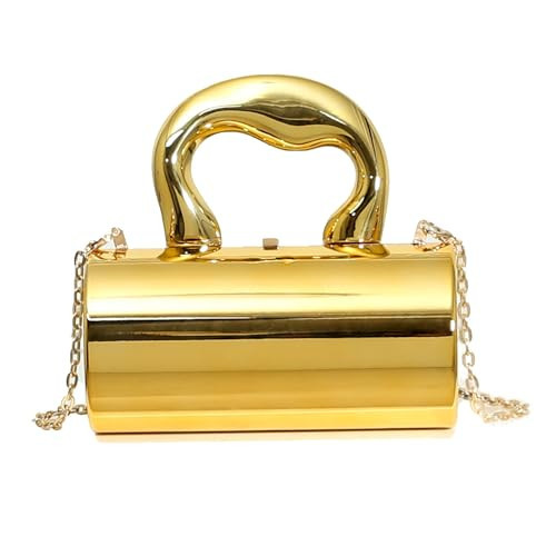 BagHeiyy Gold Purse, Clutch Purses for Women, Acrylic Clutch Y2k Purse Satchel Crossbody Bags Women's Evening Parties Handbag (Gold) | Amazon (US)