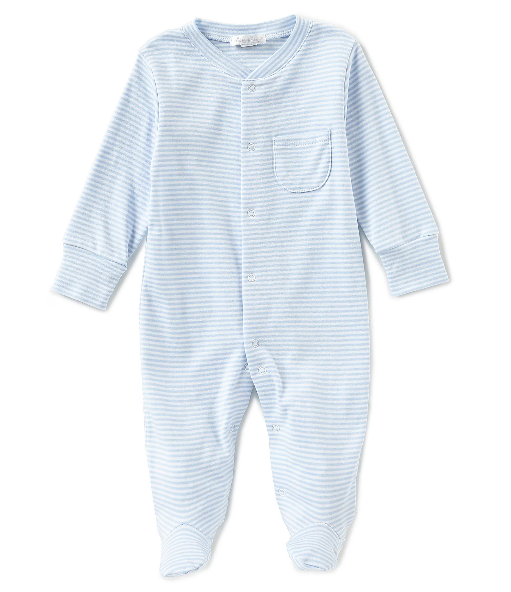 Kissy Kissy Baby Boy Newborn-9 Months Stripe Footed Coveralls | Dillard's | Dillards