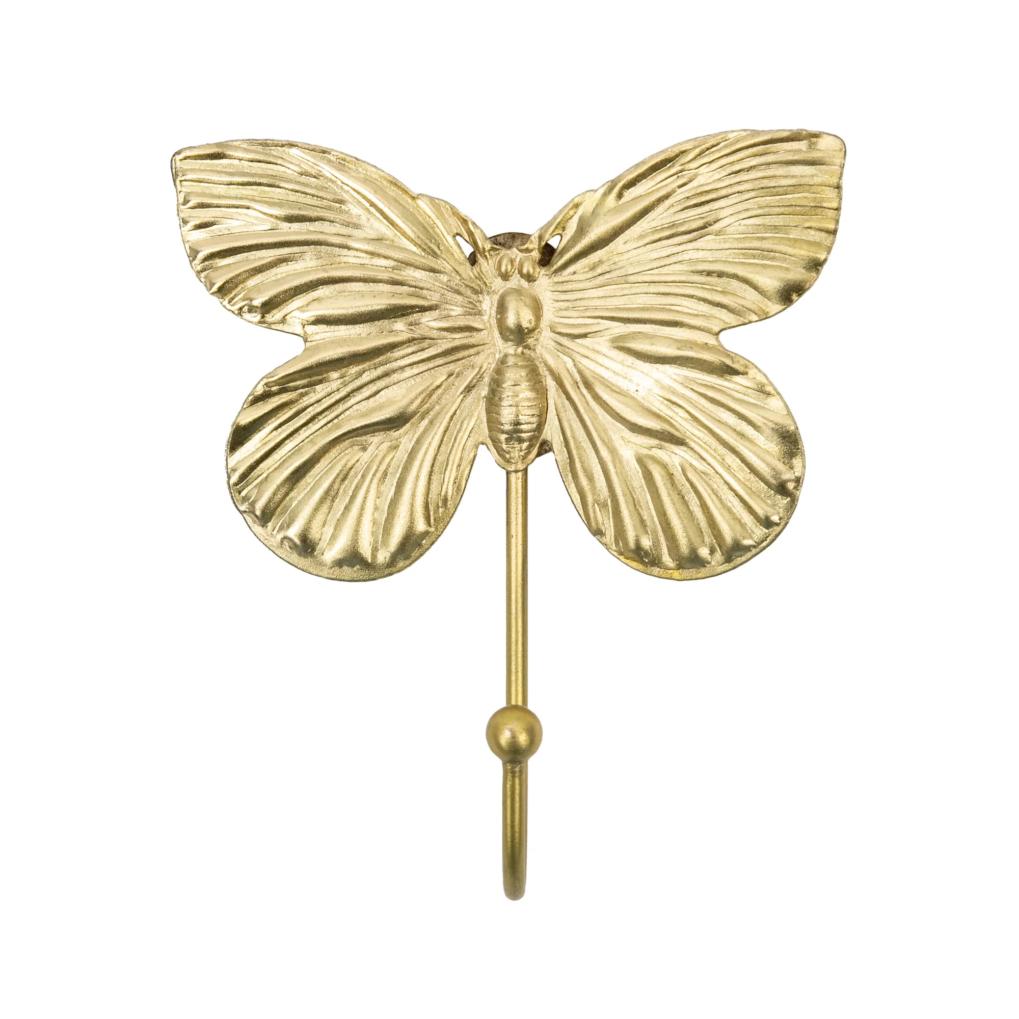 Mainstays Gold Butterfly Decorative Wall Hook | Walmart (US)