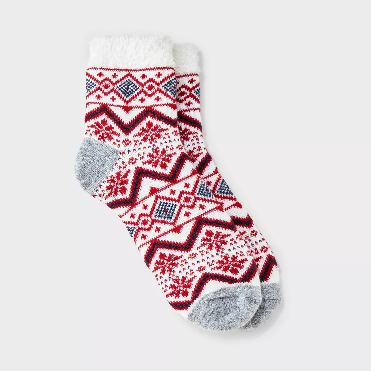 Women's Mixed Geo Double Lined Cozy Ankle Socks - Auden™ 4-10 | Target
