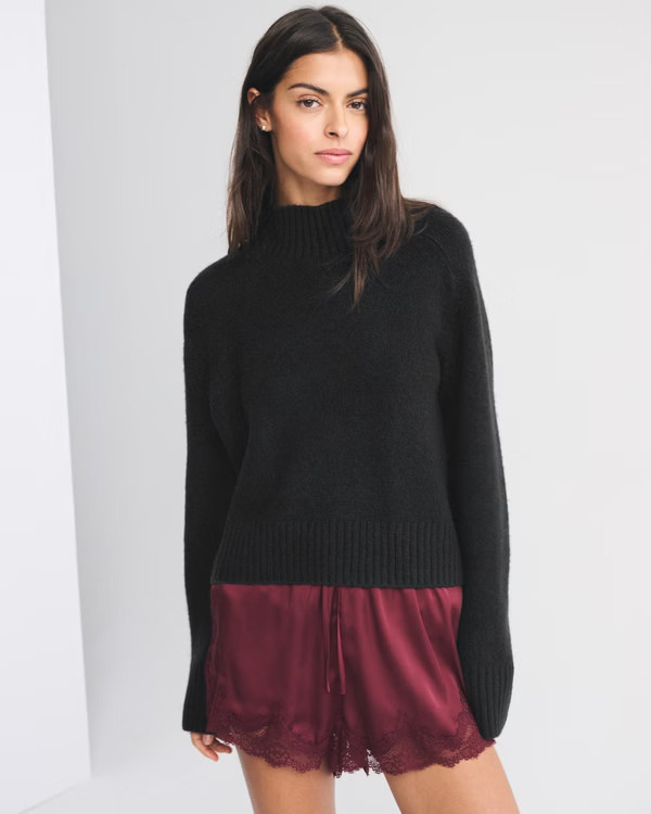 Easy Mockneck Sweater | Abercrombie & Fitch (US)