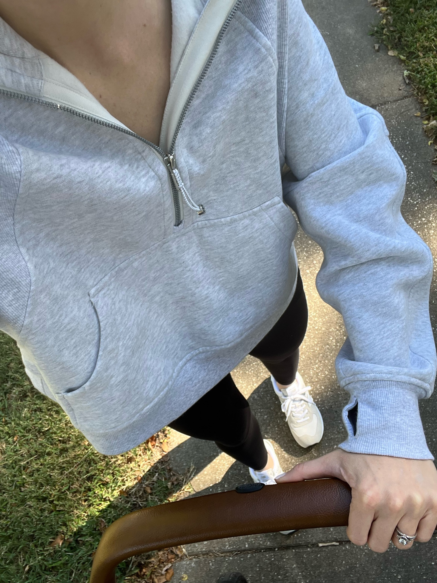 Wearing xs/s in scuba hoodie
Aligns tts 
I’m an 8/8.5 & got an 8.5 in these new balances, love how they fit! 

Neutral sneaker
Fall outfit 

#LTKunder100 #LTKfit #LTKSeasonal