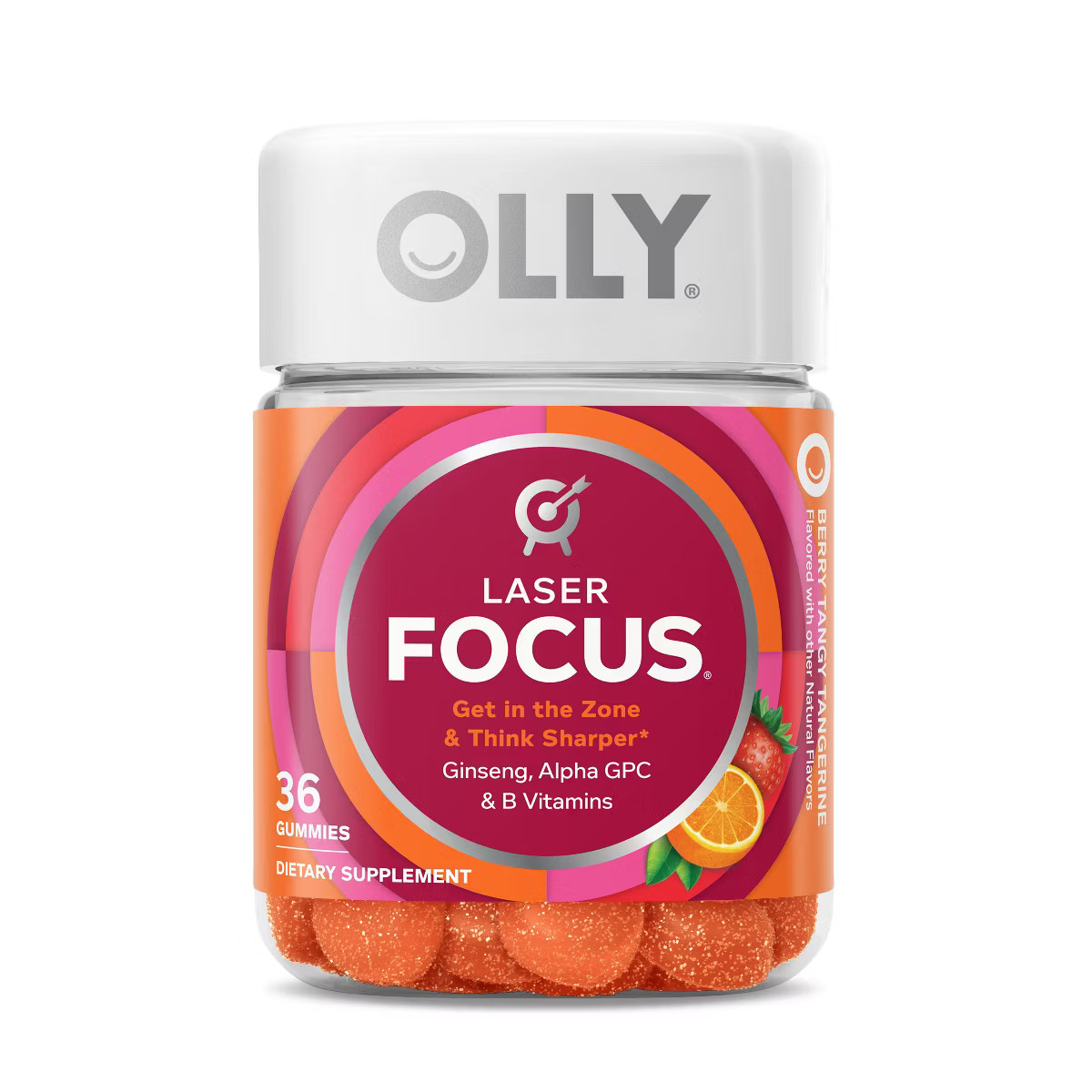 OLLY Laser Focus Gummies - Berry Tangy Tangerine - 36ct | Target