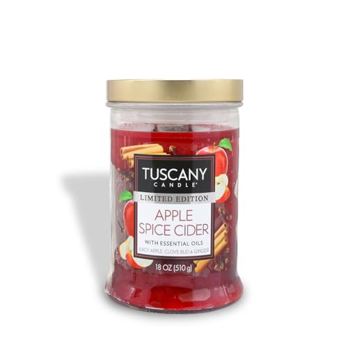 Tuscany Candle Apple Spice Cider: Ginger & Clove Scented Fall Candle, 18 oz | Amazon (US)