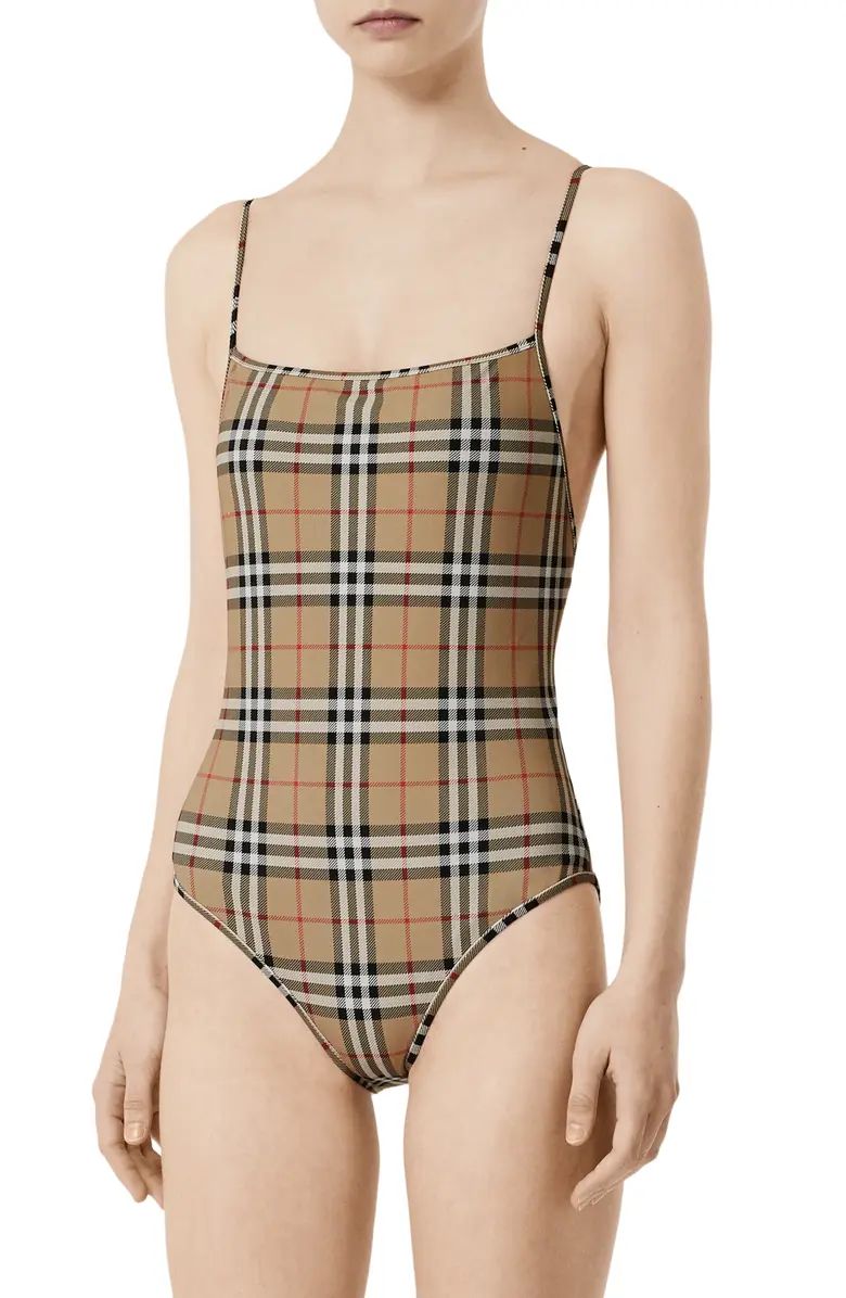 Check One-Piece Swimsuit | Nordstrom
