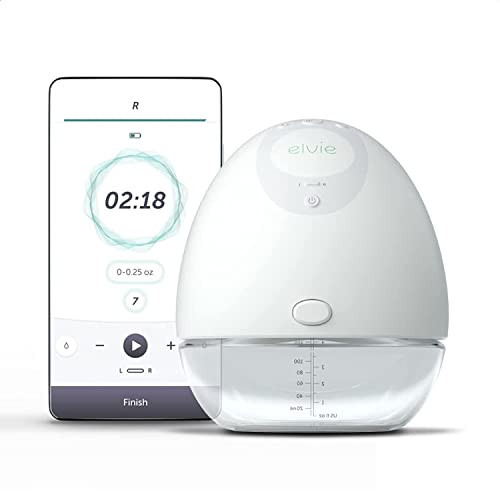 Elvie - Single, Wearable Breast Pump w/App - The Smallest & Quietest - Portable - Hands Free & Discreet - Automated w/Four Personalized Settings - Includes 3 Sets of Breast Shields | Amazon (US)