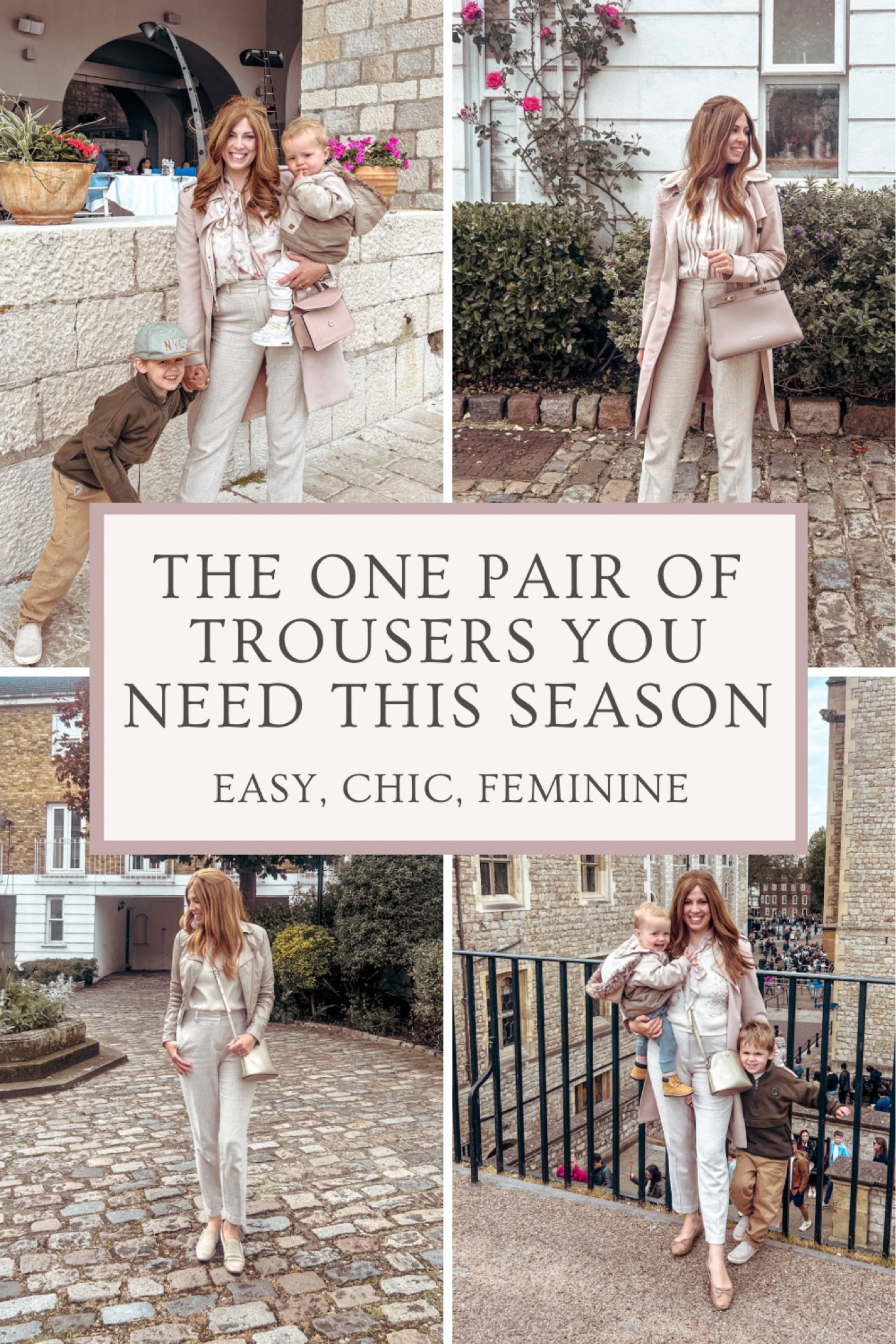 Wore these trousers on repeat in spring and they’ll soon be back again for autumn, get them before they sell out! 
.
Mum style - mum fashion - affordable feminine chic - neutral fashion for mums - mom looks for fall - h and m - H&M 

#LTKTravel #LTKKids #LTKFamily