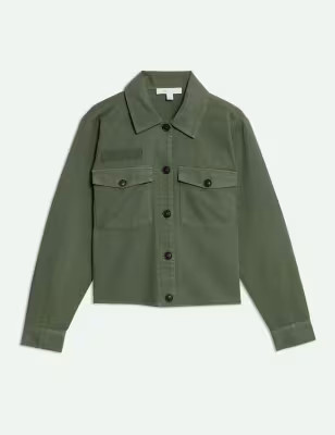 Pure Cotton Utility Jacket | M&S X SIENNA MILLER | M&S | Marks & Spencer IE