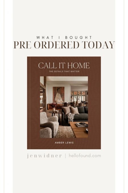 I’m hoping that pre ordering means I might get it sooner 😂 I know, probably not. Finding dark brown coffee table books is hard! The only brown coffee table book I have found that I love is my Louis Vuitton boll. The fabric under the jacket is deep dark brown and gorgeous!

#coffeetablebooks #decorbook #amazon #preorderalert #brown #neutral #amberlewis #interiordesign

#LTKunder50 #LTKhome #LTKFind