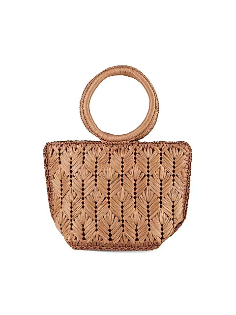 Ravenna Raffia Top Handle Bag | Saks Fifth Avenue