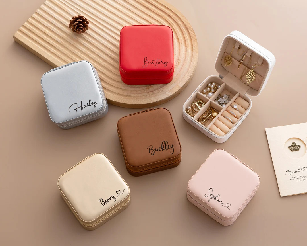 Personalized Name Jewelry Box,Jewelry Travel Case,Wedding Bridesmaid,Bridal Shower Party,Thank Yo... | Etsy (US)