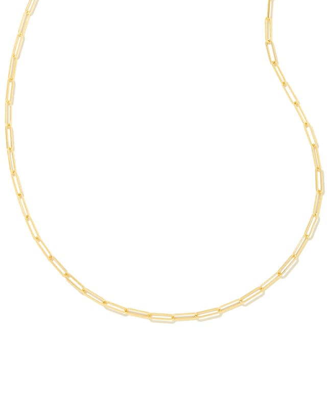 Courtney Paperclip Necklace in Gold | Kendra Scott