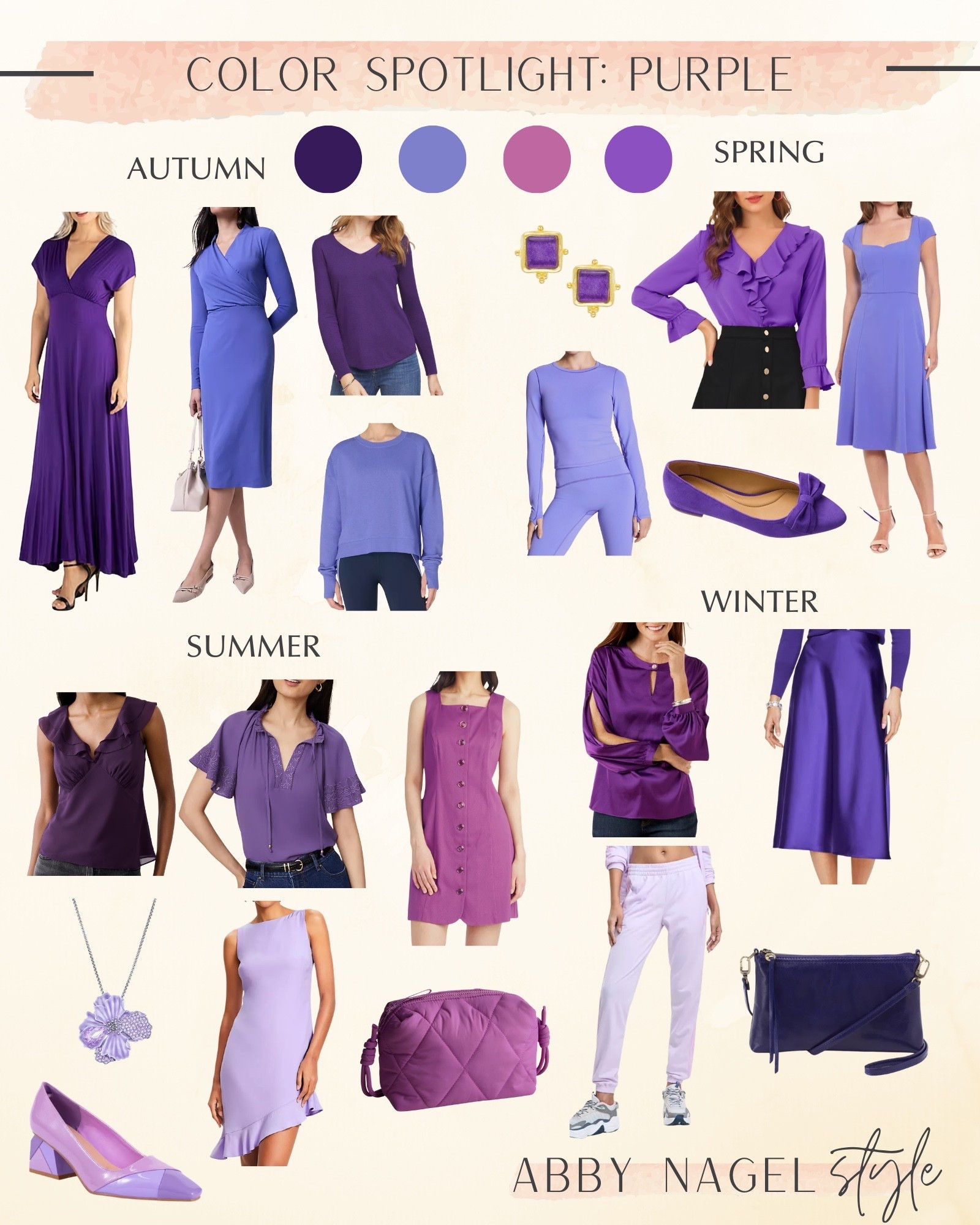 Purple by season.  

#LTKSeasonal