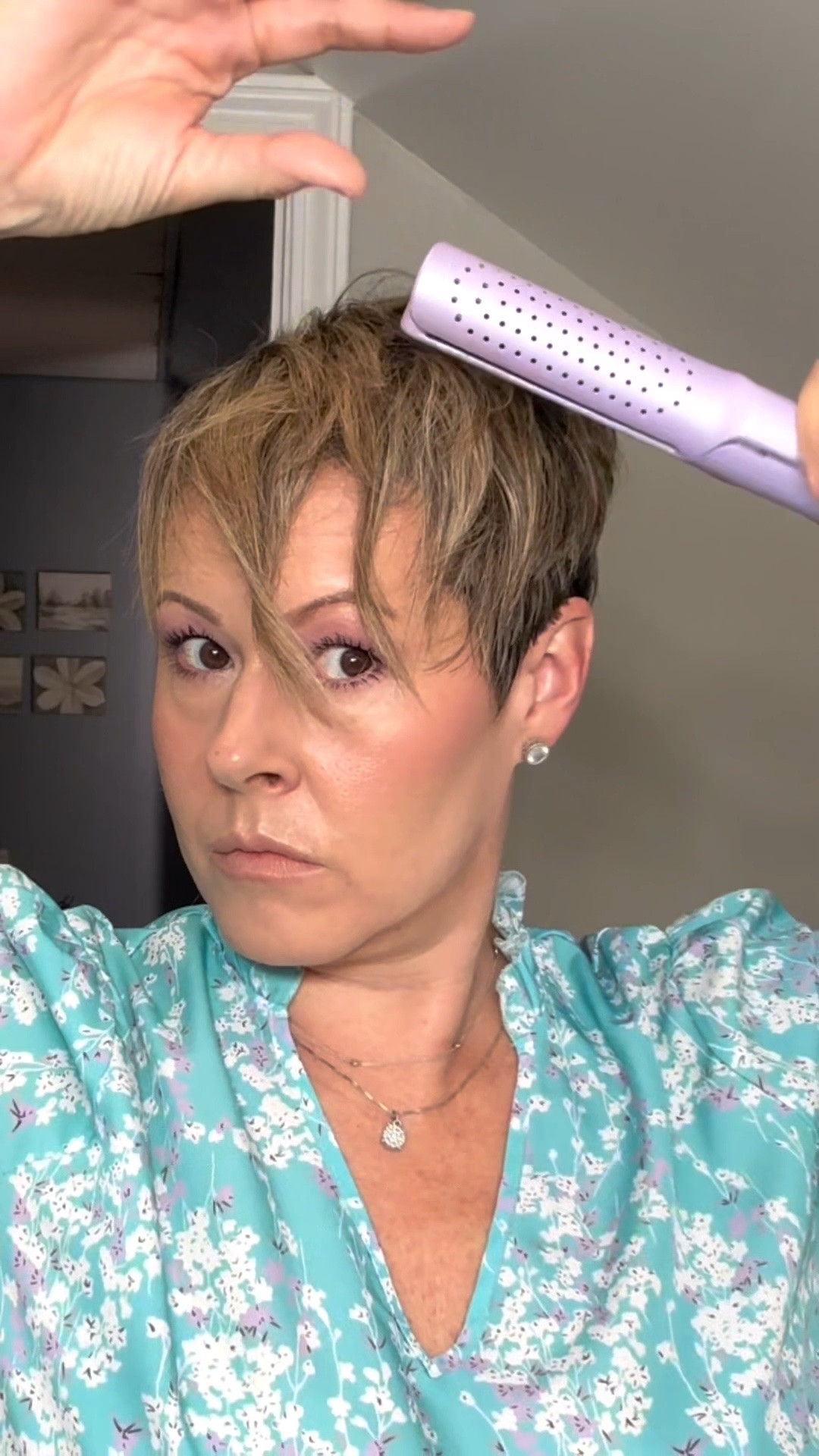 Short hair girls, this is your sign ✨

If your pixie has been feeling flat, frizzy, or just off lately, this is my go-to reset routine.
I start with my dryer (this is where the magic begins), go in with my OG Wavytalk straightener + paste combo (I always come back to this 🙌), and lock it in with a light hairspray for that effortless hold.

It’s quick, it’s simple, and it actually works for real life, not just perfect hair days.

Save this for your next hair day 💗
And tell me, what’s the hardest part about styling your short hair right now? 👇



#LTKBeauty #LTKgrwm #LTKOver40