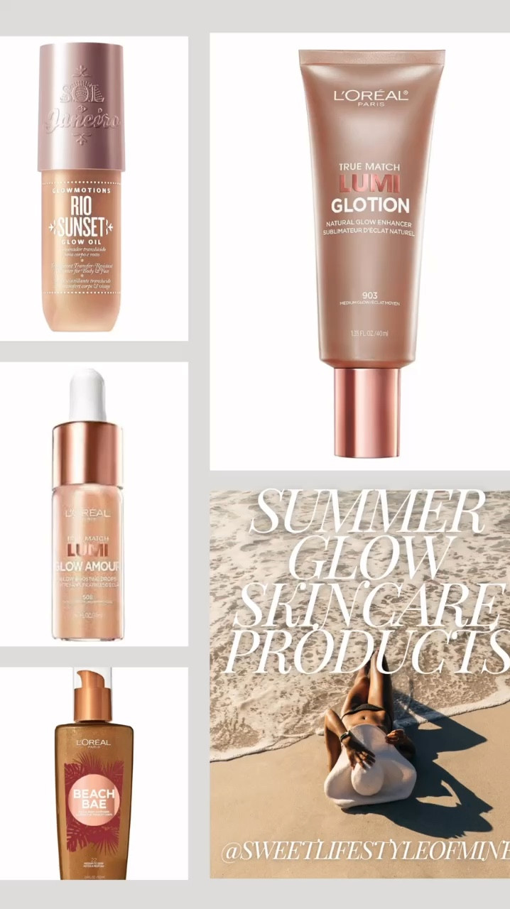 Craving that sunkissed glow like you've just returned from a tropical vacation? Here are my top 4 favorite skincare products that will give you that radiant, sun-kissed look all year round. 
#SunkissedGlow
#SkincareFavorites #GlowingSkin #Loreal #TropicalGlow #BeautyRoutine #SkinCareRoutine #LTKBeauty
#ShopMyStyle #BeautyEssentials #SunKissed #BeautyTips #SummerSkin #SkinCareProducts #over50beauty
#over50

#LTKSeasonal #LTKBeauty #LTKFindsUnder50