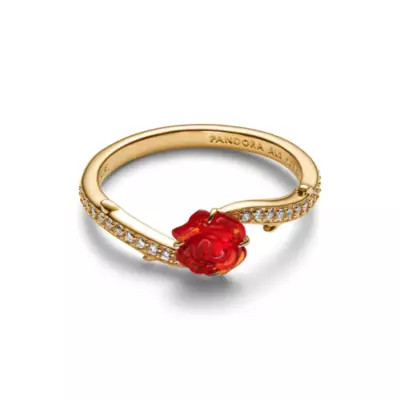 Disney X Pandora Beauty and the Beast Enchanted Rose Ring | shopDisney (UK)