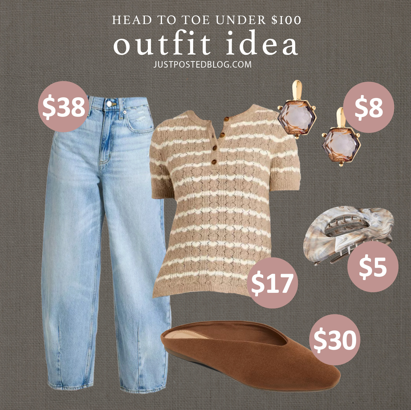 This adorable striped sweater is 30% off right now, and perfect to transition to fall! To drop the price on the earrings, log into your Circle account, and click the 20% off coupon!  

 #LTKdayinmylife #LTKgrwm #LTKOver40