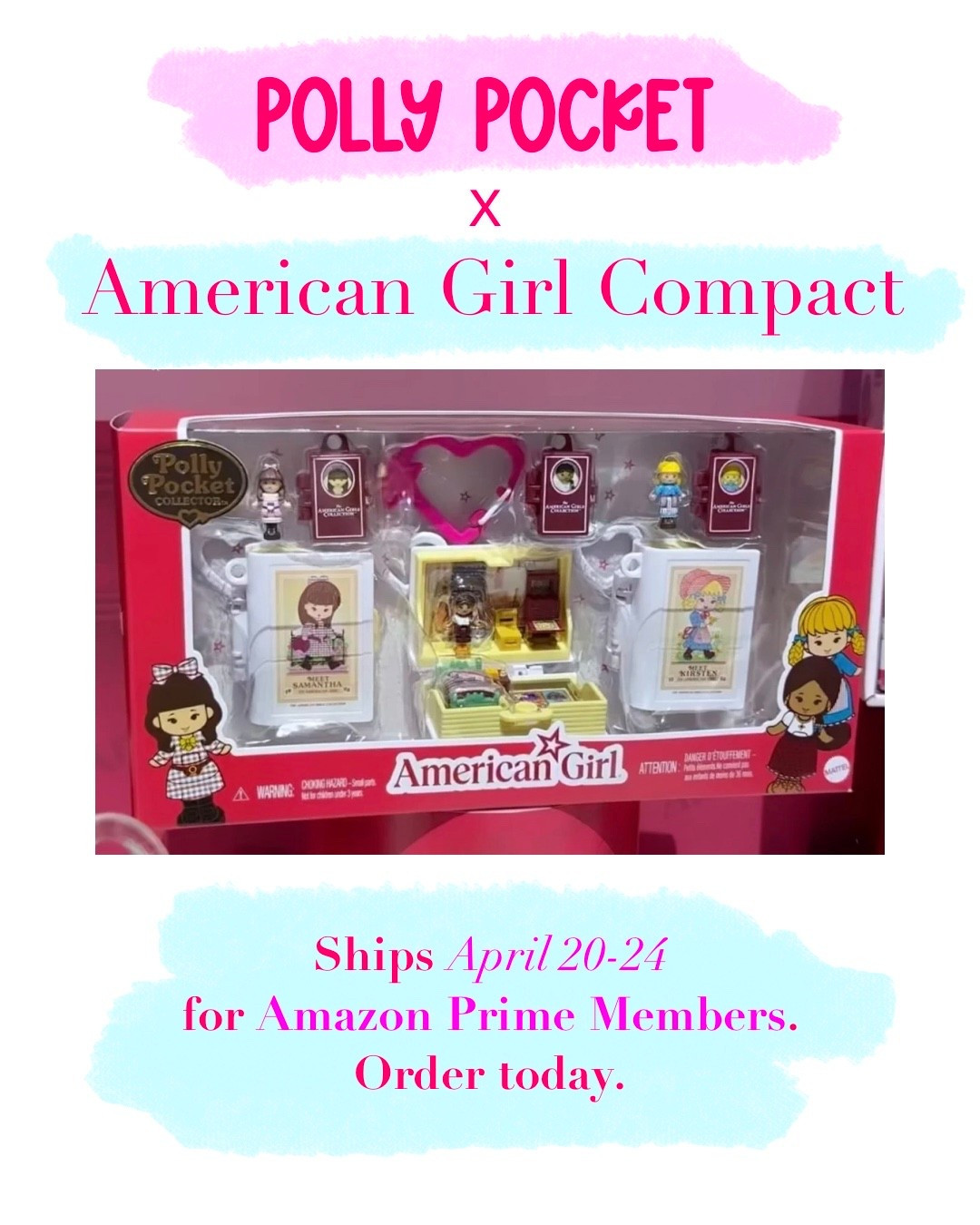 Polly Pocket X American Girl Compact. Ships April 20-24 for Amazon Prime Members. Order here!

#LTKKids #LTKdayinmylife #LTKmomlife