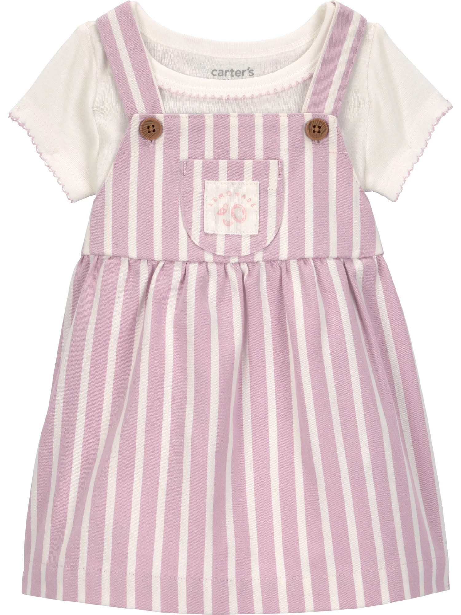 Carter's Child of Mine Baby Girl Dress Set, 2-Piece, Sizes 0/3-24 Months | Walmart (US)