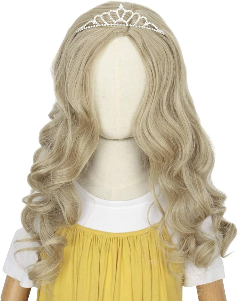 M MISS U HAIR Missuhair Princess Costume Wig Kids - Long Ash Blonde Costume Halloween Child Girl ... | Amazon (US)