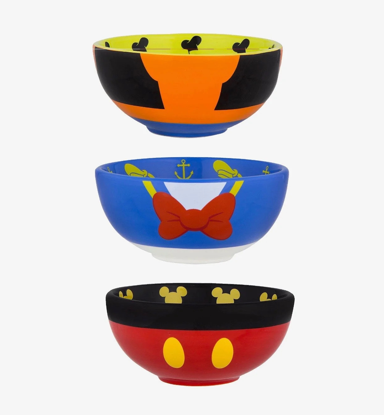 Disney Parks Mickey & Friends Character Mini Bowl Set of 3 New | Walmart (US)