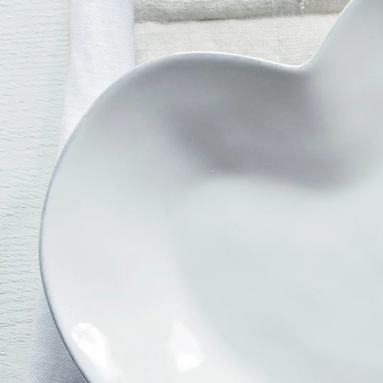 Porto Stoneware Heart Dinner Plate | The White Company (UK)