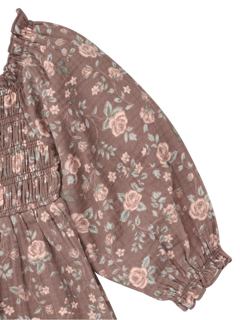 Modern Moments by Gerber Toddler Girl Smocked Romper, Sizes 12 Months - 5T | Walmart (US)