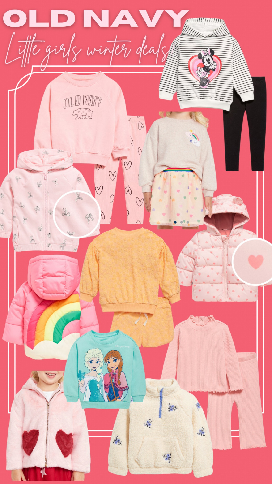 Old navy sale on little girls winter clothes 

#LTKSeasonal #LTKHoliday #LTKSaleAlert
