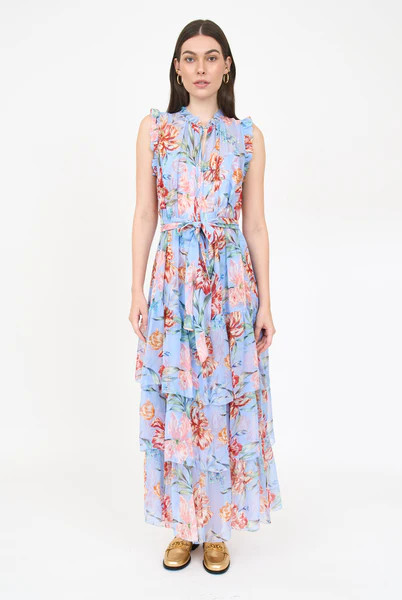 Christian Dress- Blue Garden | Christy Lynn