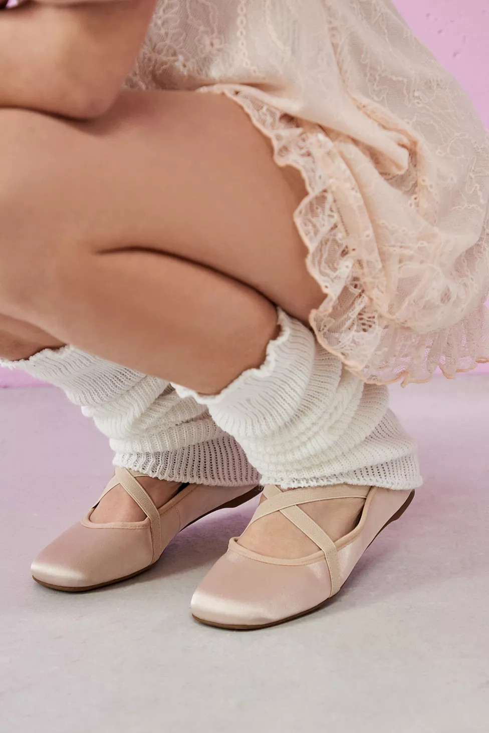 UO Bone Hallie Ballet Shoes | Urban Outfitters (EU)