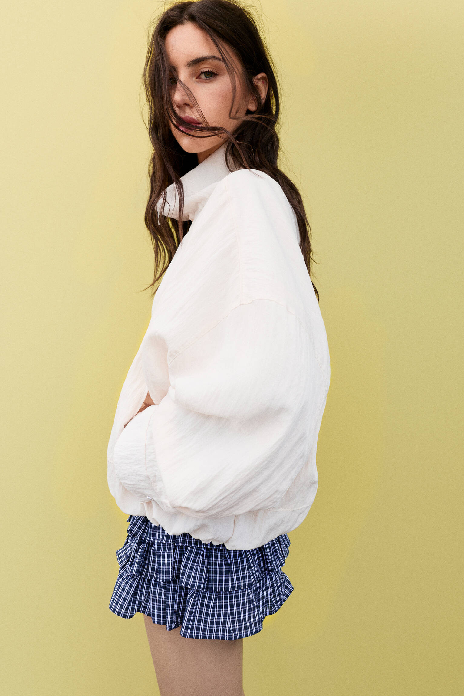 Casaco balão gola alta - Pull&Bear Portugal | PULL and BEAR PT