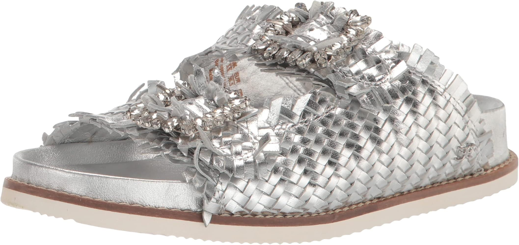 Sam Edelman Women's Oaklyn Slide Sandal, Soft Silver, 8.5 | Amazon (US)