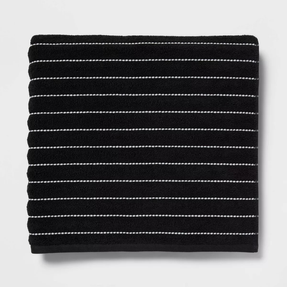 Performance Plus Oversized Bath Towel Black Striped - Threshold™ | Target