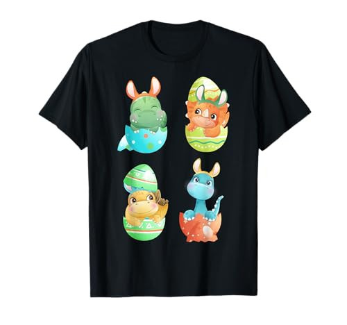 Dinosaurs hatch out of Easter eggs T-Shirt | Amazon (US)