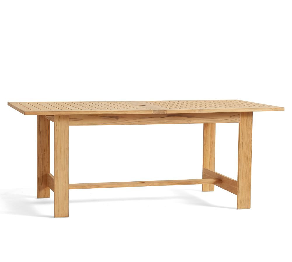 Malibu 75" FSC® Teak Rectangular Extending Dining Table | Pottery Barn (US)