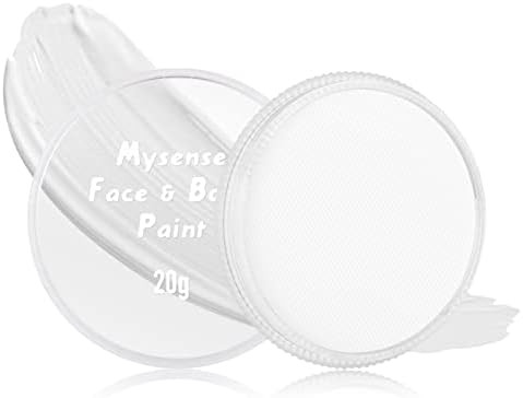 Mysense Clown White Face Body Paint Makeup,Water Activated Painting for Adults Children Skeleton ... | Amazon (US)