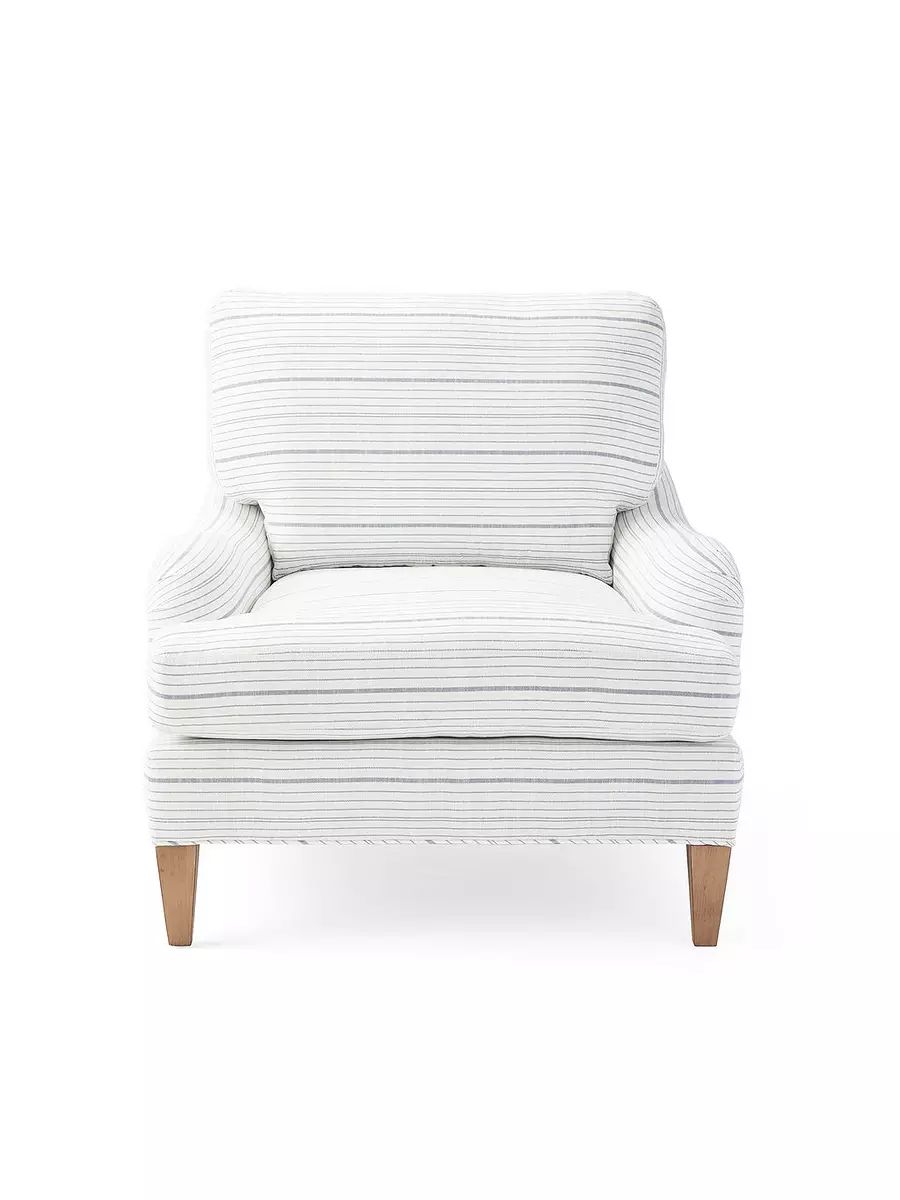 Hanover Chair - S&L Performance Navy Surf Stripe | Serena and Lily