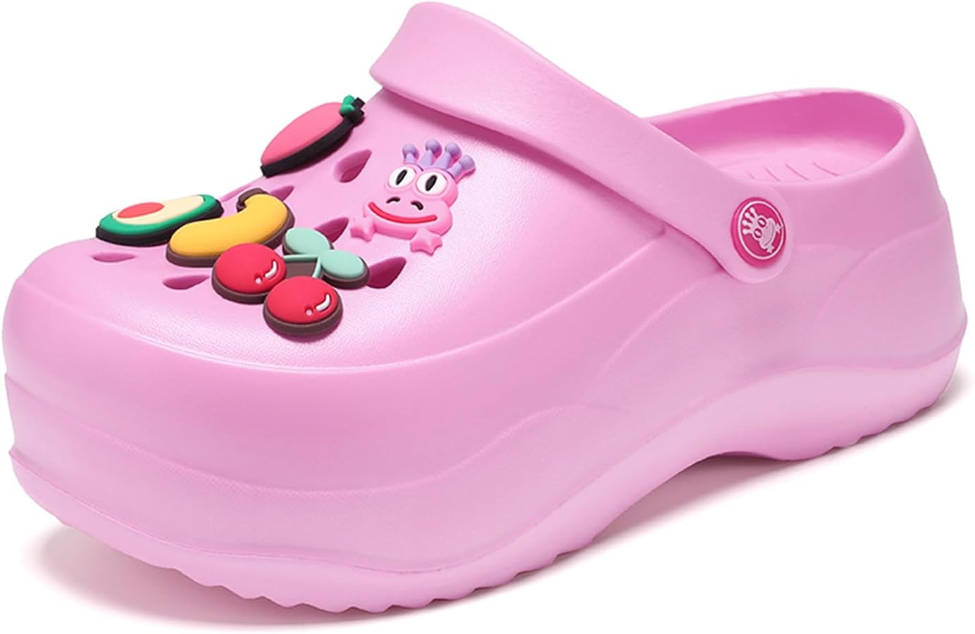 Women's Platfrom Clogs,Garden Clogs for Women,2.75 in High Heels Mules Clog Wedge Sandals with Cl... | Amazon (US)