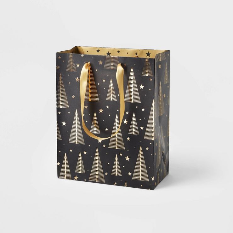 Cub Gold Foil Trees Gift Bag - Wondershop™ | Target