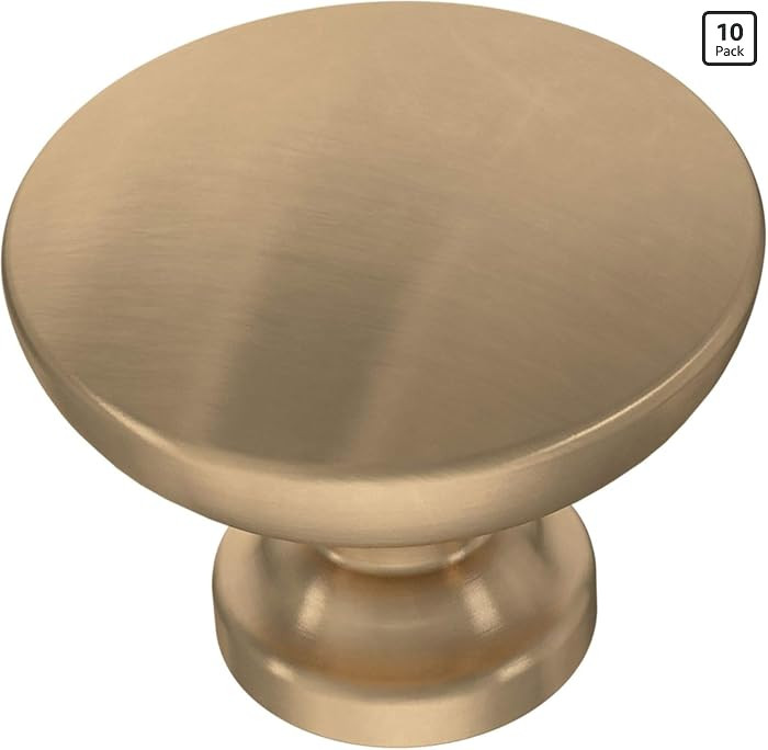 Franklin Brass - Fulton Champagne Bronze Round Cabinet Knobs 1-3/16" Easy Install, Durable Hardwa... | Amazon (US)