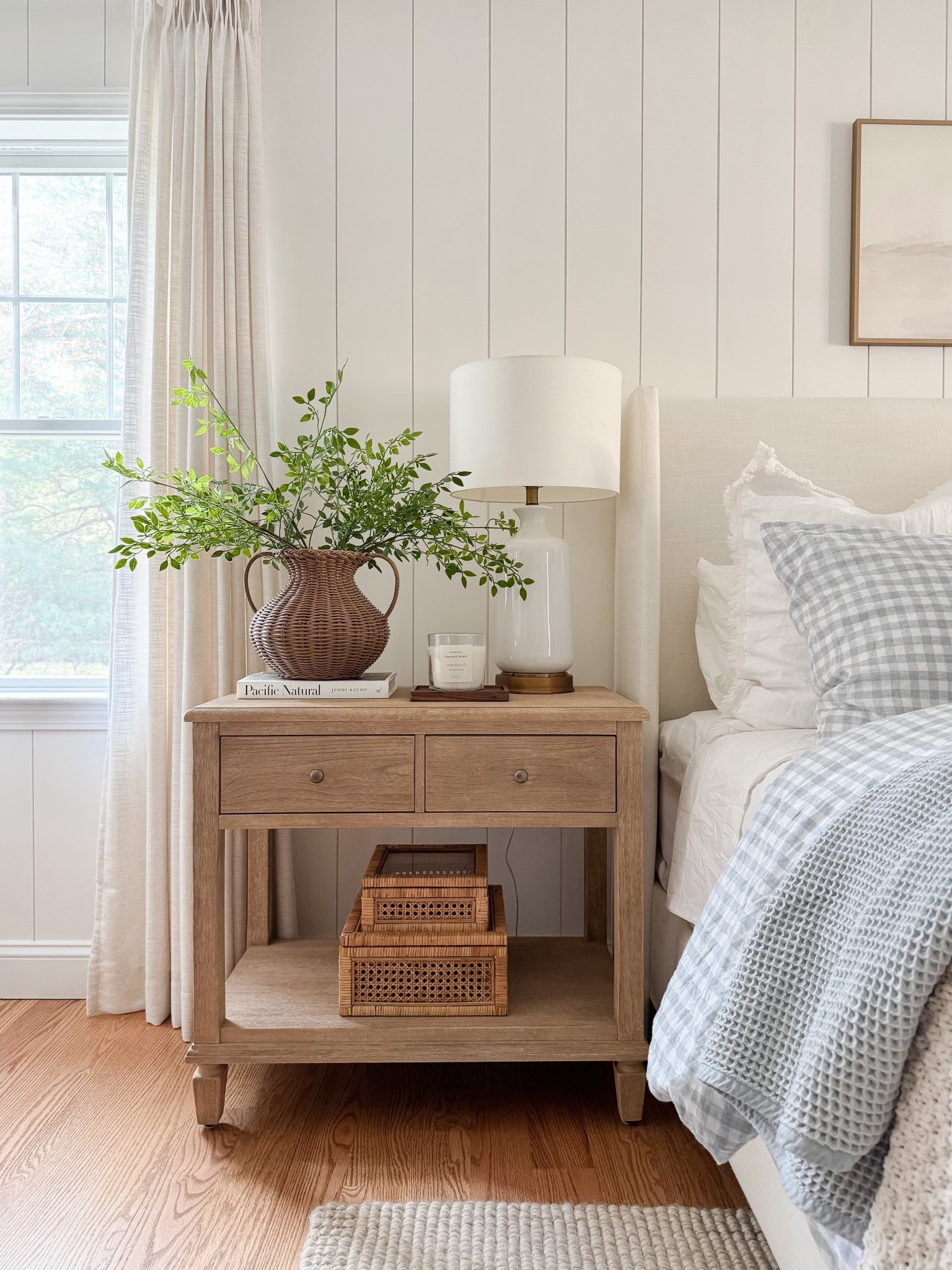 Nightstand styling, Pottery barn bedroom furniture, lamp, spring stems, vase, home decor. Amazon 

#LTKHome #LTKFindsUnder50