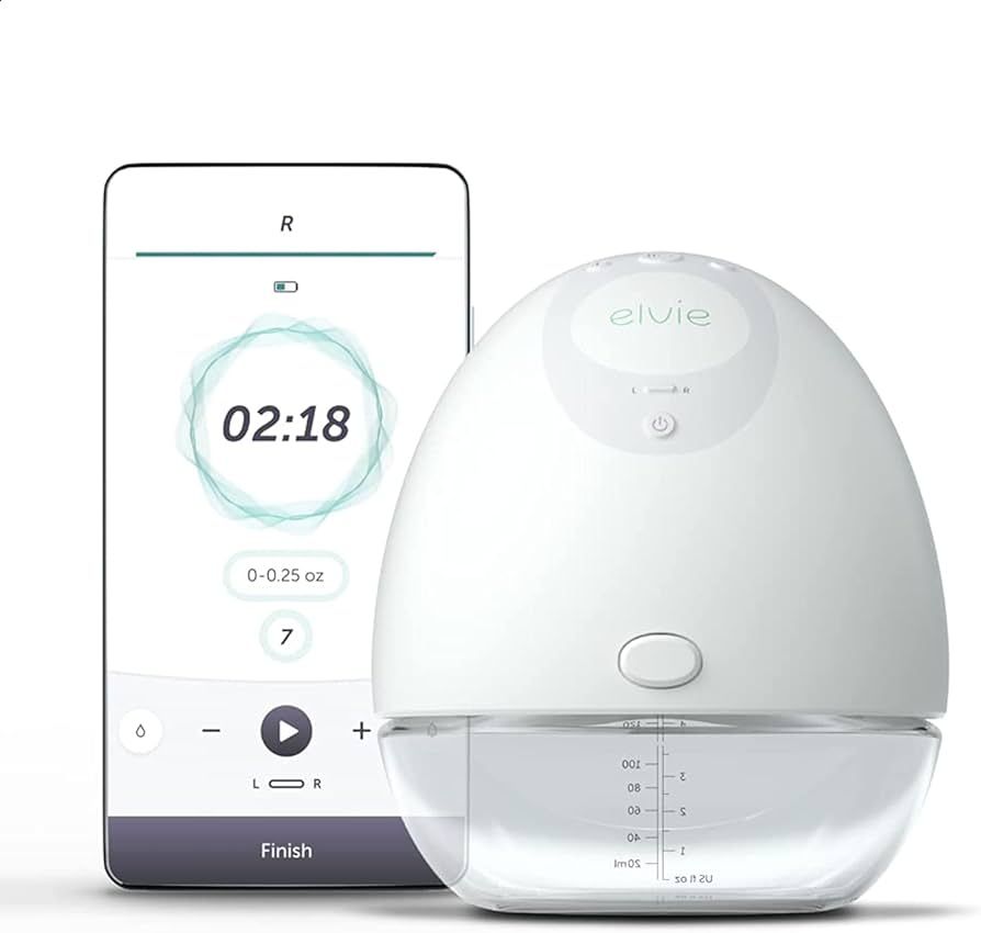 Elvie Pump (Single) Smart Wearable Electric Breast Pump | Hands-Free Portable Breast Pump with Ap... | Amazon (US)