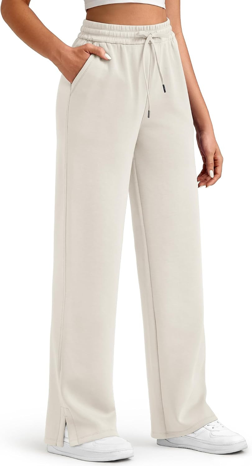 G4Free Smoofit Women's Wide Leg Pants Drawstring Casual Lounge Sweatpants | Amazon (US)