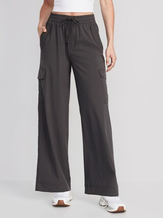 High-Waisted StretchTech Cargo Wide-Leg Pants for Women | Old Navy (US)