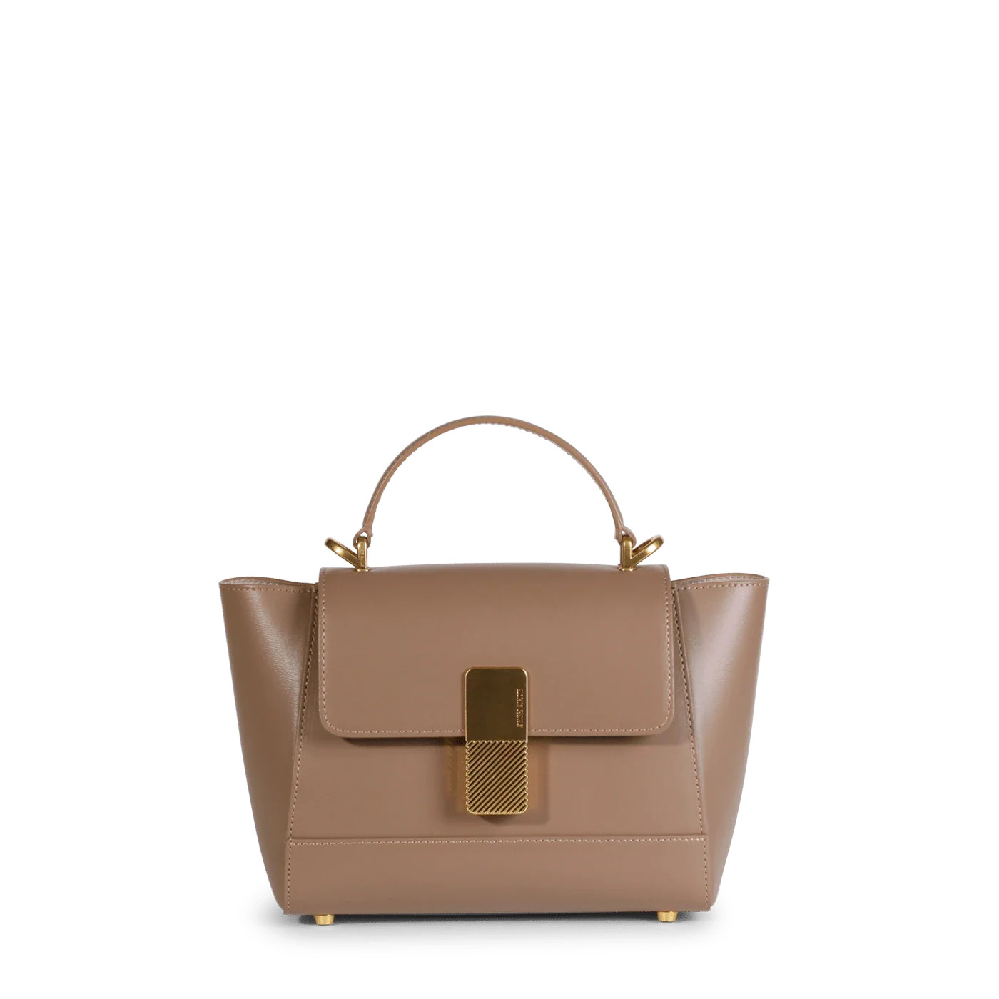 Mini Marly Gold Edition - Cuir Box Taupe - Ateliers Auguste | ATELIERS AUGUSTE