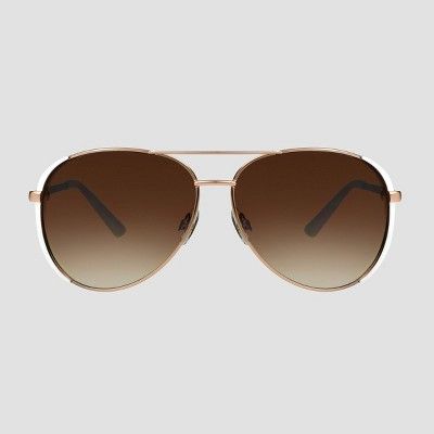 Women's Aviator Metal Sunglasses - A New Day™ | Target